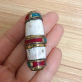 Tibetan Brass Conch Shell Bead for Jewelry Making Nepal Charm 1 Piece