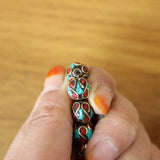 10 PCS Lot Colorful Beads Brass Coral Turquoises Stone 10mm Round Beads