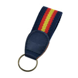 BDM-Spain Fabric Keychain with Silver Key Ring