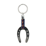 Lucky Charm Keychain Spain Flag Horse Shoe Gift Men Women