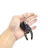 Lucky Charm Keychain Spain Flag Horse Shoe Gift Men Women