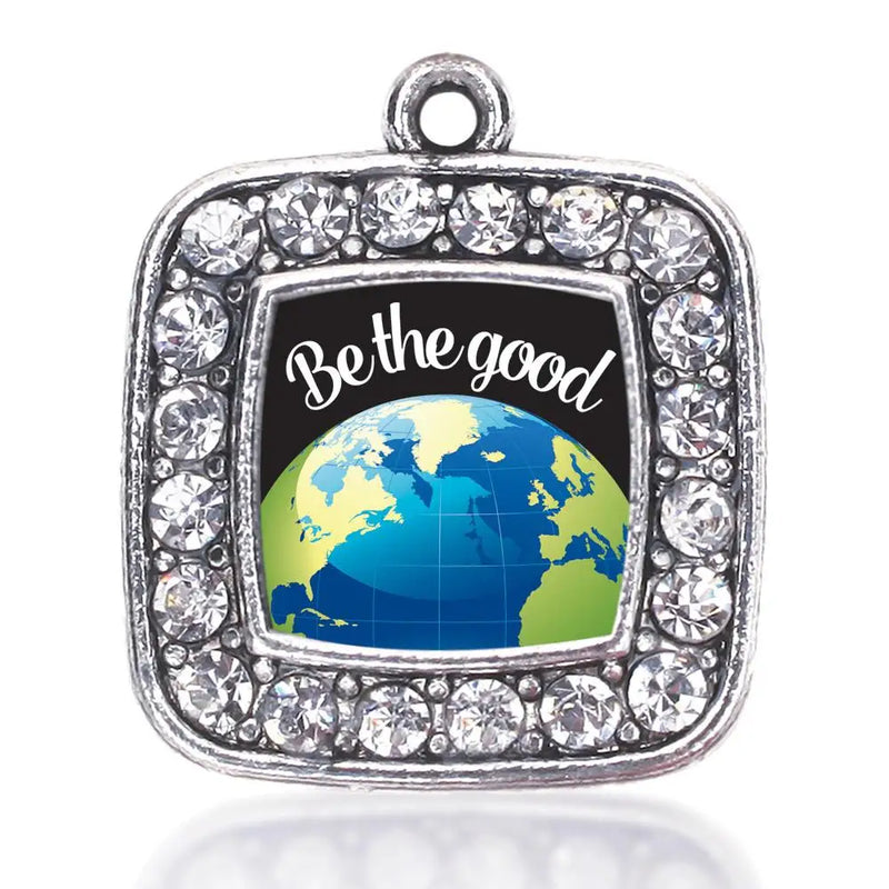 Good Square Charm Antique Silver Plated Jewelry