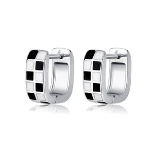 BE3 Silver Hoop Earrings For Women Jewelry