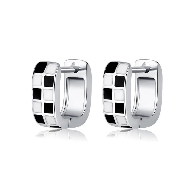BE3 Silver Hoop Earrings For Women Jewelry