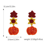 Halloween Seed Bead Earrings - Ghost/Jack-O-Lantern/Pumpkin/Turkey Ma...