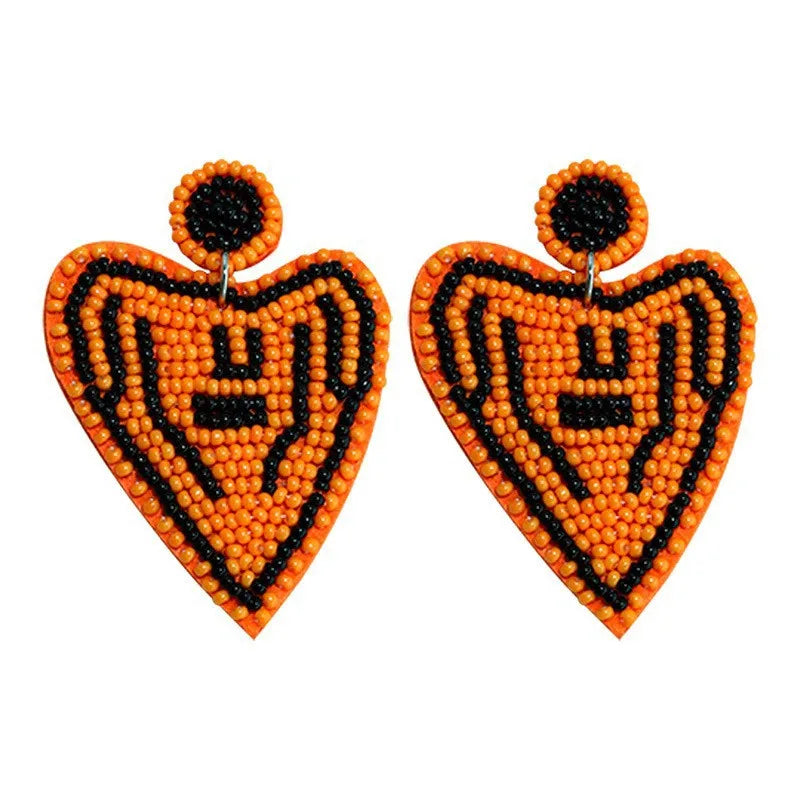 Halloween Seed Bead Earrings - Ghost/Jack-O-Lantern/Pumpkin/Turkey Ma...