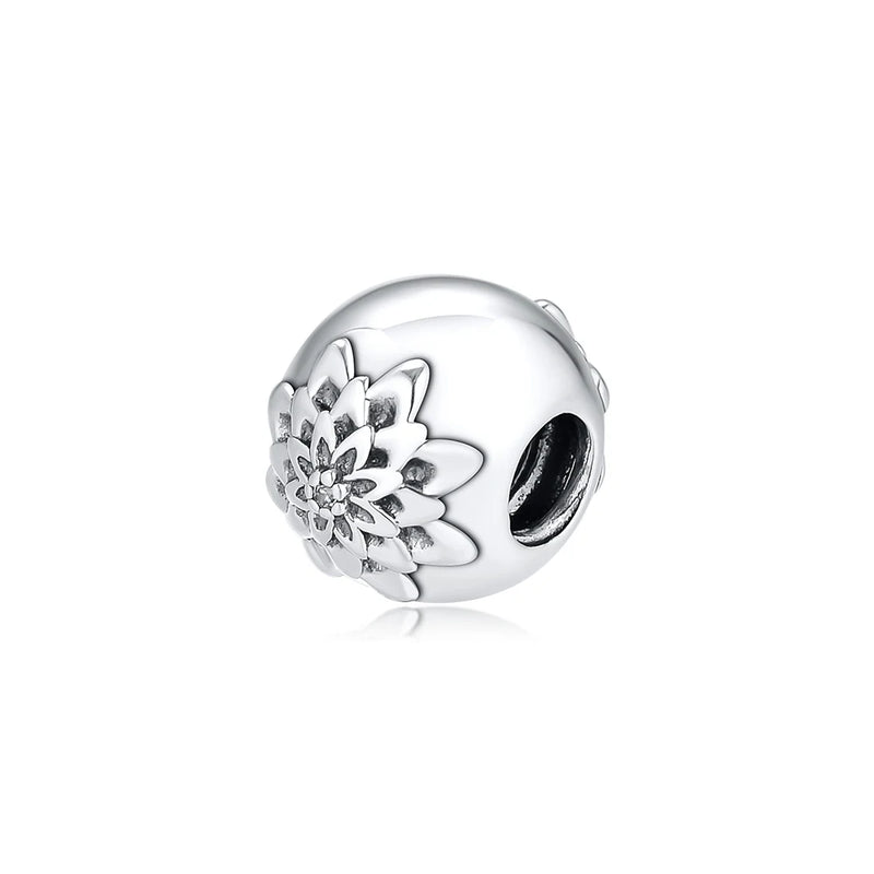 Dazzling Daisies Charms for Bracelets 100% 925 Sterling Silver Jewelry