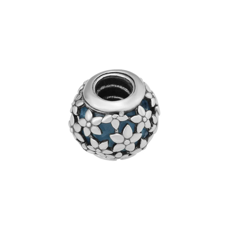 Dazzling Daisies Charms 100% 925 Sterling Silver Jewelry