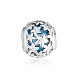 Dazzling Daisies Charms with Green CZ 925 Sterling Silver Jewelry
