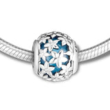 Dazzling Daisies Charms with Green CZ 925 Sterling Silver Jewelry