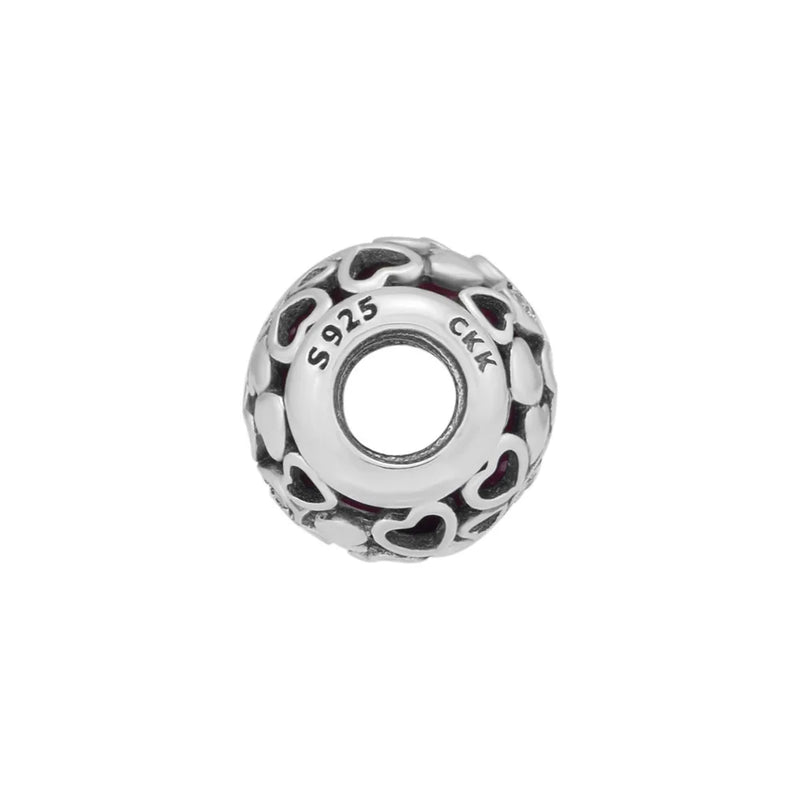 925 Silver Beads in Love Charms Bracelets