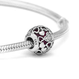 925 Silver Beads in Love Charms Bracelets