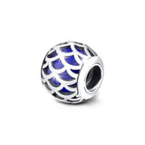 925 Sterling Silver Beads Bracelet Charms with CZ