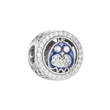925 Sterling Silver Owl Charms with Enamel for Bracelets - Set of 100