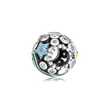 Ocean Life Charms Enamel 925 Sterling Silver Jewelry