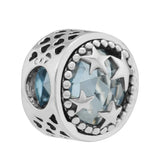 925 Silver Heart Charms w/ CZ for Bracelets
