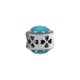 925 Sterling Silver Radiant Heart Charms with CZ for Bracelets