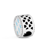 Radiant Hearts Charms for Bracelets 925 Sterling Silver Jewelry
