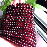 Natural Garnet Stone Round Beads 4.5-6.5mm AAAA Clean Transparent DIY Jewelry