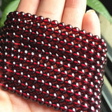 Natural Garnet Stone Round Beads 4.5-6.5mm AAAA Clean Transparent DIY Jewelry