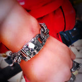 Skull Bracelet 316 Stainless Steel Men's Bangle Christmas Jewelry