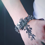 Skull Bracelet 316 Stainless Steel Men's Bangle Christmas Jewelry