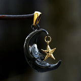 Arrival 316L Stainless Steel Moon Face Star Necklace Pendant For Men Women
