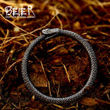 Snake Necklace Pendant Stainless Steel Biker Jewelry