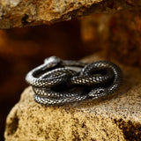 Snake Necklace Pendant Stainless Steel Biker Jewelry