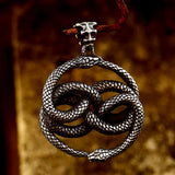 Snake Necklace Pendant Stainless Steel Biker Jewelry