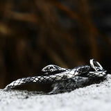 Snake Necklace Pendant Stainless Steel Biker Jewelry