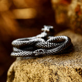 Snake Necklace Pendant Stainless Steel Biker Jewelry