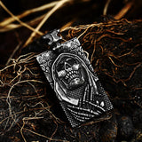 316 Stainless Steel Skull Pendant Necklace Reaper Punk Jewelry