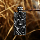 316 Stainless Steel Skull Pendant Necklace Reaper Punk Jewelry