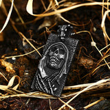 316 Stainless Steel Skull Pendant Necklace Reaper Punk Jewelry