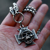 316L Stainless Steel Animal Skull Pendant Necklace Punk Men's Jewelry