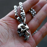316L Stainless Steel Animal Skull Pendant Necklace Punk Men's Jewelry