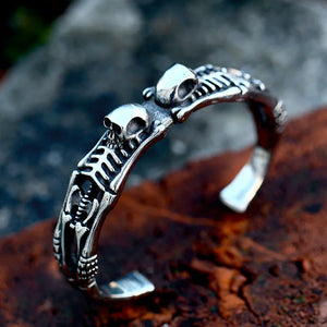316 Stainless Steel Skull Bracelet Man Bangle BRG-038