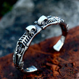 316 Stainless Steel Skull Bracelet Man Bangle BRG-038