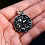 Winged Dragon Pendant Necklace Stainless Steel Animal Jewelry For Man