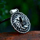 Winged Dragon Pendant Necklace Stainless Steel Animal Jewelry For Man