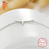 925 Silver Cross Charm Bracelet for Women Wedding Gift