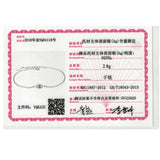 925 Sterling Silver Eye Bracelet Enamel Crystal CZ Zircon Chain Bracelet