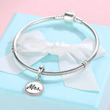 925 Sterling Silver Round Bead Charm Bracelet DIY Customize Photo Beads