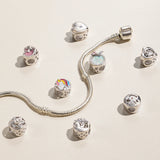 925 Sterling Silver Unicorn Bead Enamel Photo Charm for Bracelet