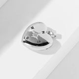 925 Silver Compass Flip Pendant Photo Chain Family Jewelry