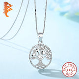 925 Silver Tree of Life Necklace with CZ Pendant
