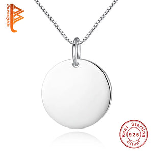 925 Silver Personalized Name Pendant Necklace for Women