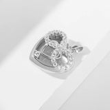925 Silver Forever Love Heart Pendant Necklace Women Fine Jewelry