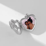 925 Silver Forever Love Heart Pendant Necklace Women Fine Jewelry